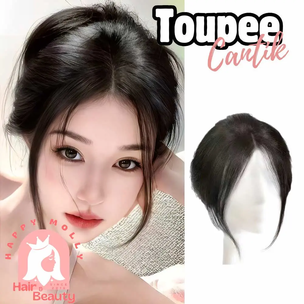 Toupee Poni Wanita Korean Style - Rambut Palsu - Hair Clip Wig Natural Sintetis - W8422 - Group