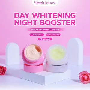 X_BEAUTY YOUR SKIN Day Whitening Peach & Night Cream Booster Paket Isi 2 untuk Perawatan Wajah dengan Niacinamide SPF 30 PA+++