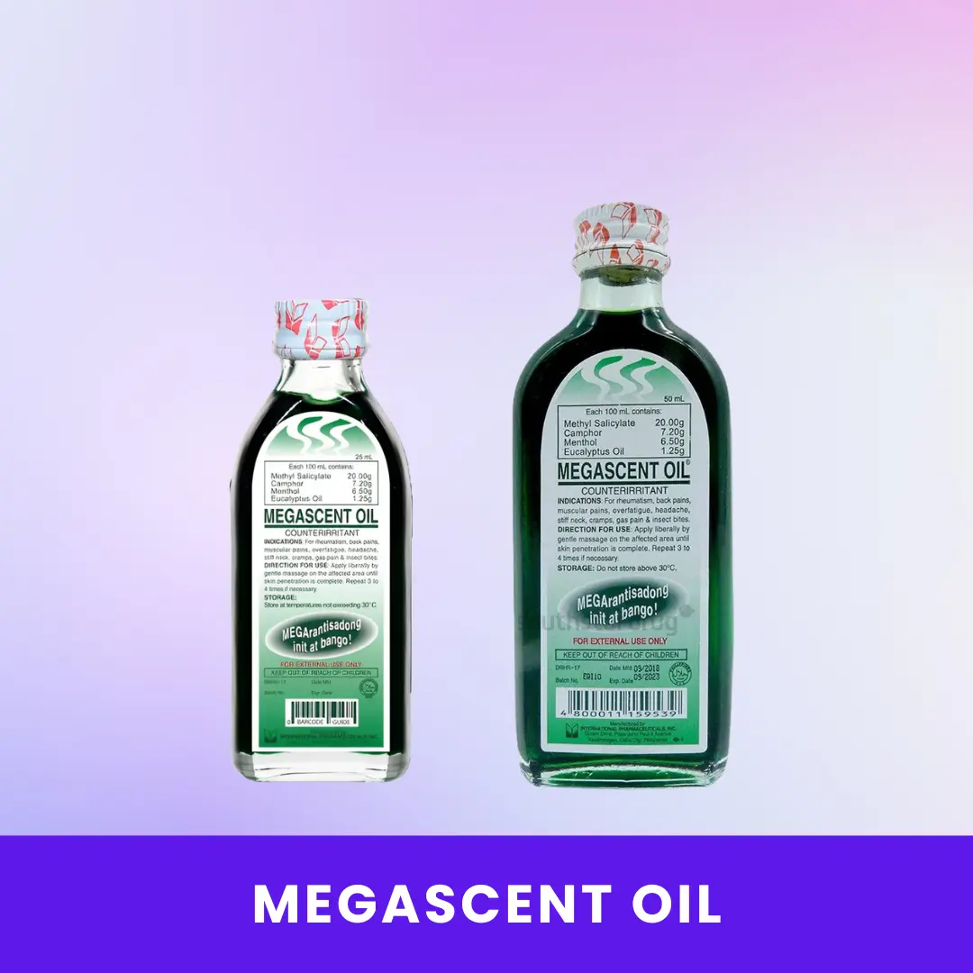 Megascent Oil Liniment 25 mL & 50 mL | Menthol‑Eucalyptus Massage Oil ...