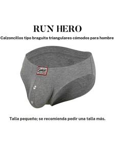 1 Pieza Bóxers Triangulares de Cintura Baja para Hombre, Diseño con Botón Falso, Bolsa en U, Tela de Tejido de Ribete para Levantar Glúteos, Ropa Interior Cómoda y Liso, Todas las Estaciones