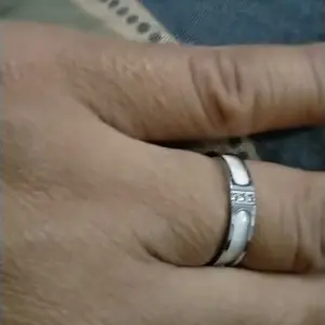 Cincin Elegan  Wanita Stainless Steel Kombinasi Mutiara danZircon Ring