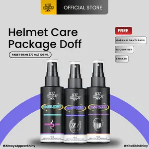 Jet Shiny Helmet Care Package | Paket Perawatan Helm Glossy & Doff | Proteksi, Pengkilap, Pembersih, Pewangi Cleaner