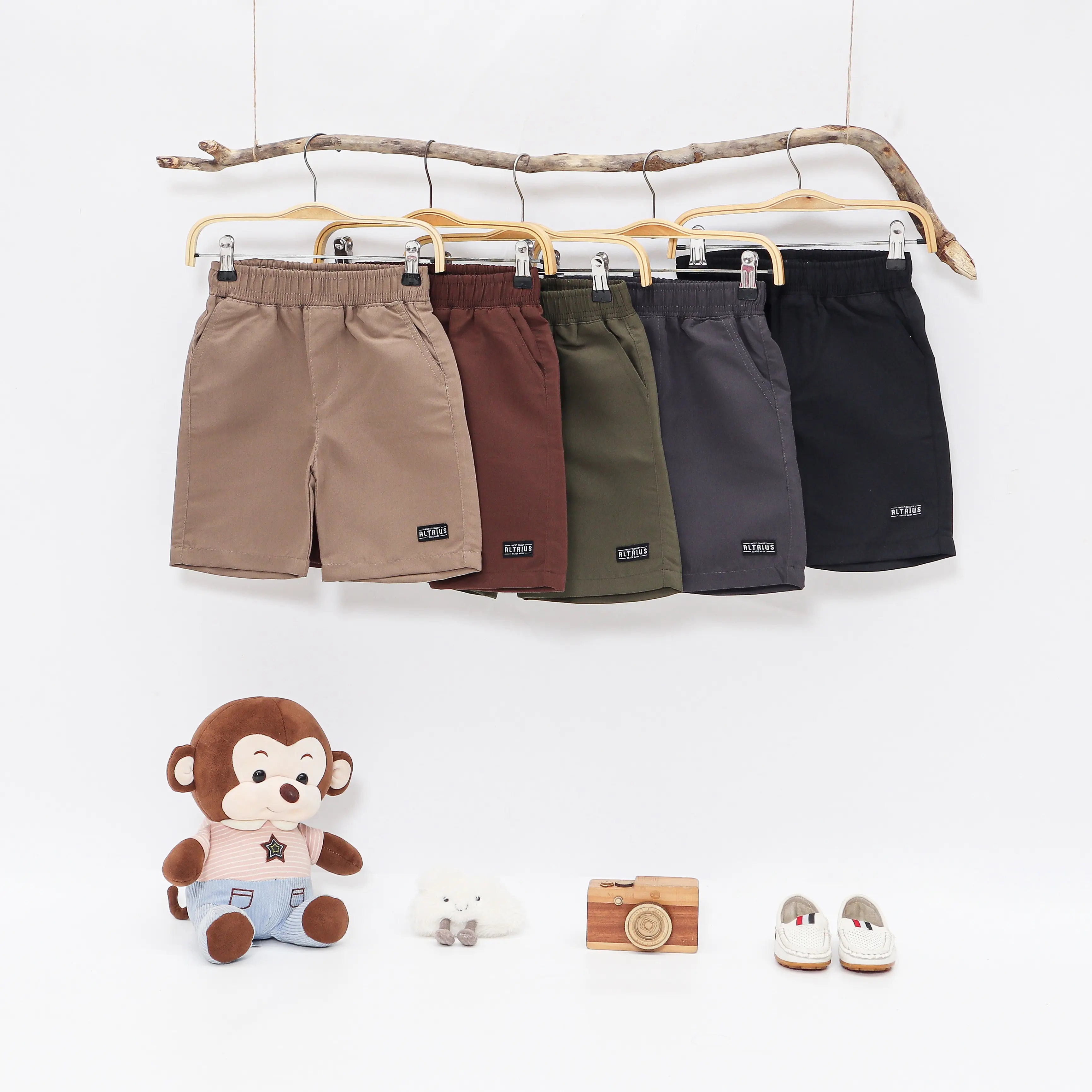 PAKET 5 PCS & 1 PCS Celana Pendek Anak Boardshort Harian Usia 2-13 Tahun Laki-Laki dan Perempuan