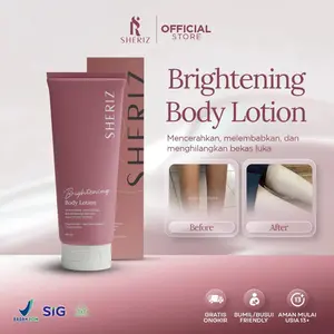 SHERIZ BRIGHTENING BODY LOTION Mencerahkan, Memudarkan Bekas Luka Lightening