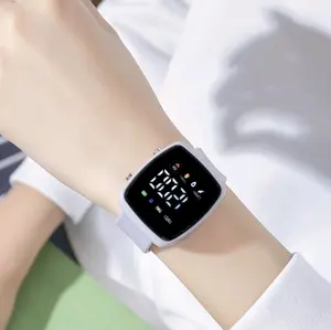 C ( C20 ) JAM TANGAN DIGITAL LED KOTAK STRAP SILICON