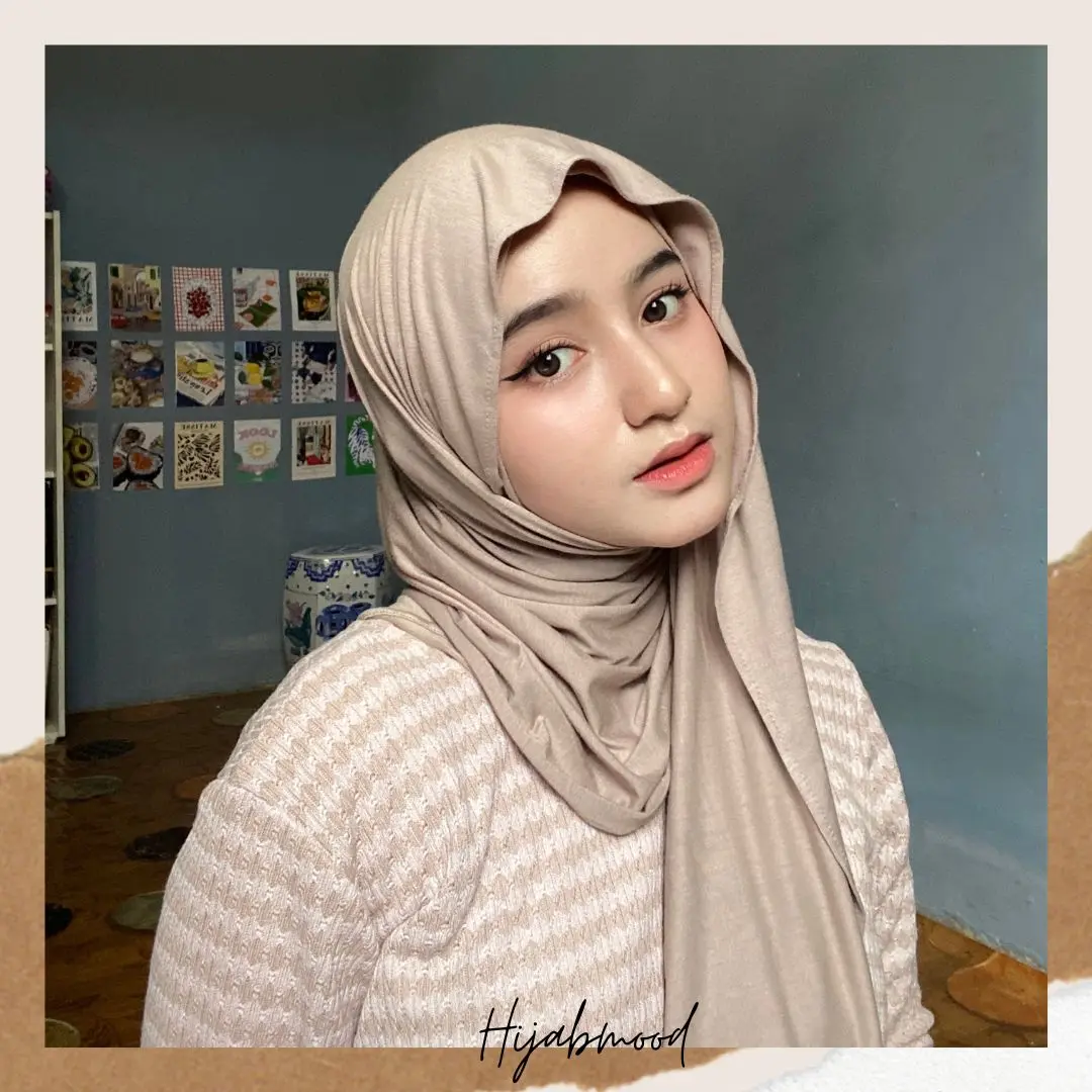 Pashmina Kaos Rayon (Turkey Shawl) Muslim Jilbab Panjang