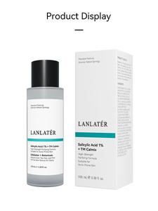 Lanlatér Toner Salicylic Acid 1% + TM Calmix Untuk Kulit Berjerawat Refines Texture dan Menyegarkan Exfoliator Botanicals untuk Klariti Wajah