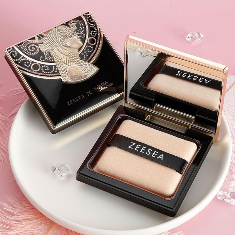 Phấn Mặt Kiểm Soát Dầu Chuyên Nghiệp, Phấn Phủ Dạng Nén, ZEESEA, Trang Điểm Lâu Trôi Không Thấm Nước, Sử Dụng Kép