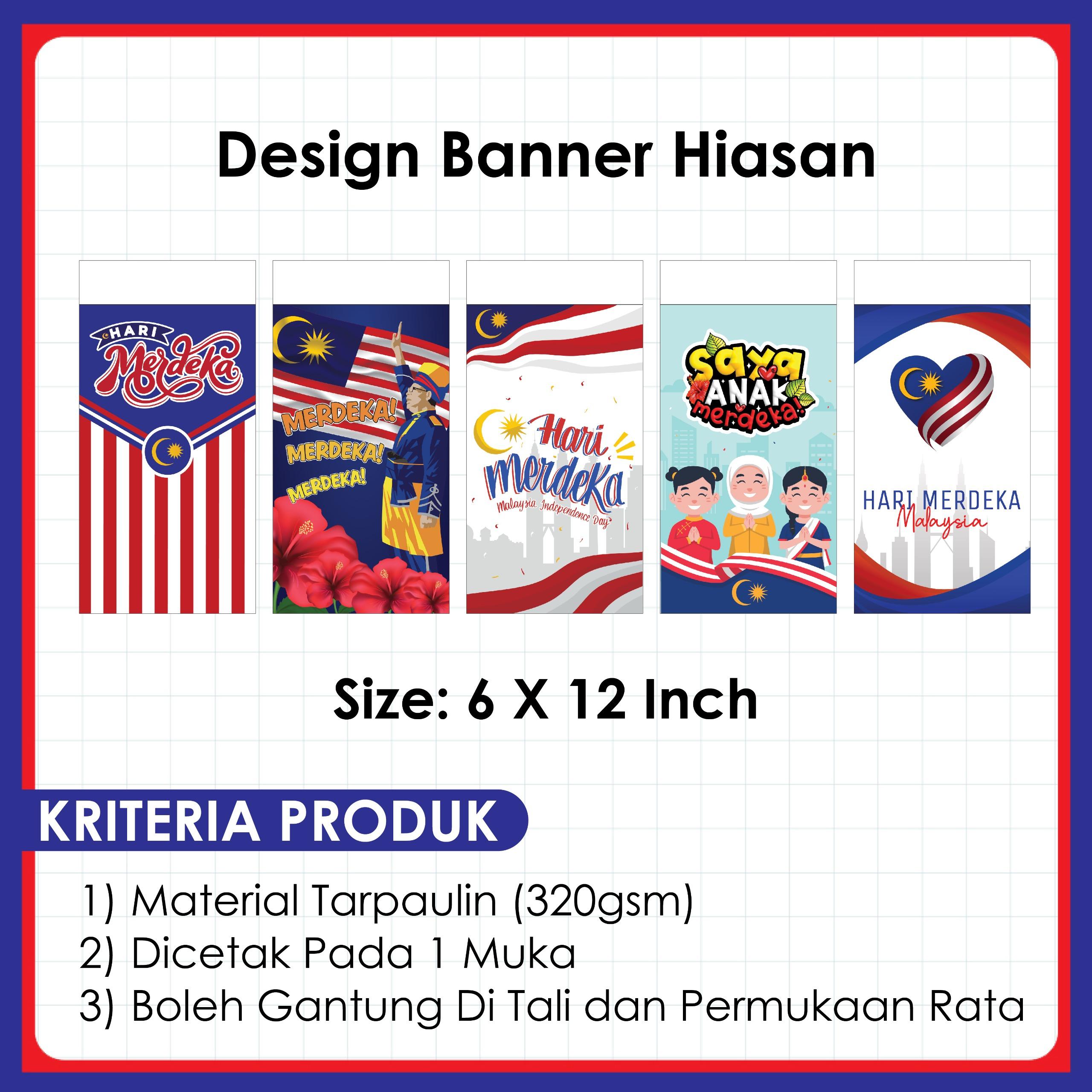 BANNER MERDEKA 2025 SEPANDUK / BANNER HIASAN KEMERDEKAAN PELBAGAI JENIS ...