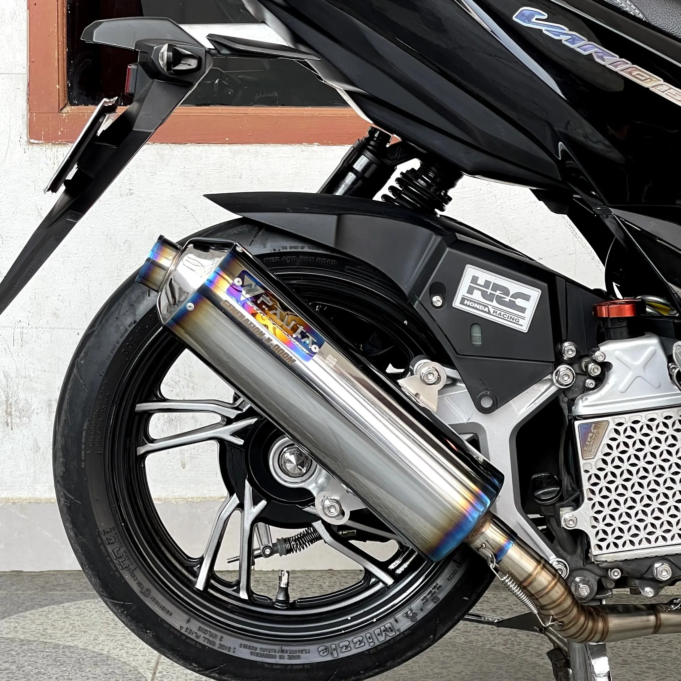 Knalpot Standar Racing Bass Adem Gerung Sarangan Full Inlet 38mm Model CMS Tipe Generation X-Doom Full Steinless Original Pavta Nmax Aerox Pcx Vario Beat Mio Scoppy Xride (Free Laser Nama Hanya Non COD) Foto Motorcycle