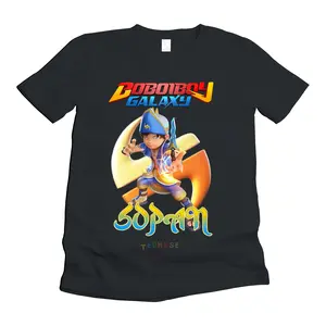 (FREE NAMA) baju kaos atasan anak motif Karakter boboiboy galaxy baraju terbaru BOBOIBOY SOPAN BAHAN KATUN PREMIUM