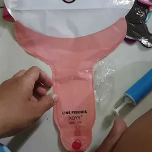 10pcs/30pcs/50pcs/Balon pentungan lucu/Labubu/Melody/Kuromi/Hewan/(50pcs)Free pompa