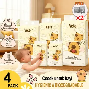 【 3 pack & 4 pack 】Harga kejutan Vela TlSU 3 PLY 1000Helai Tissue tisu gantung viral tisue murah promo tisu toiletuntuk pakai dirumah ekonomis Tisu makanan dengankemasaan besar