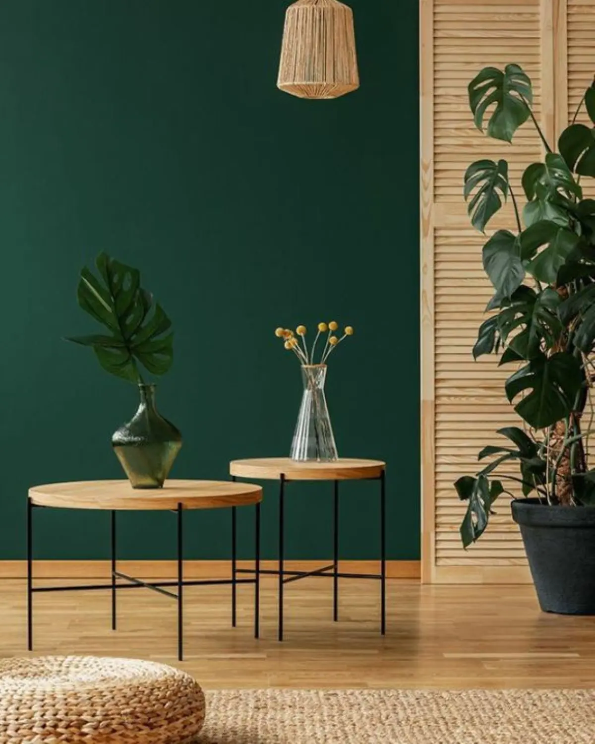 Wallpaper Stiker Dinding Polos Dark Green 45cm x 10m