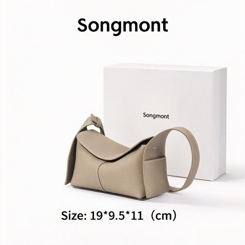 Songmont Túi Mini Kiểu Mái Nhà Thời Thượng Da Chống Thấm Nước Kích Thước 19x9.5x11 cm Túi Hobo Đeo Chéo Đi Làm Bảo Vệ Chống Bụi Cho Nữ Và Nam