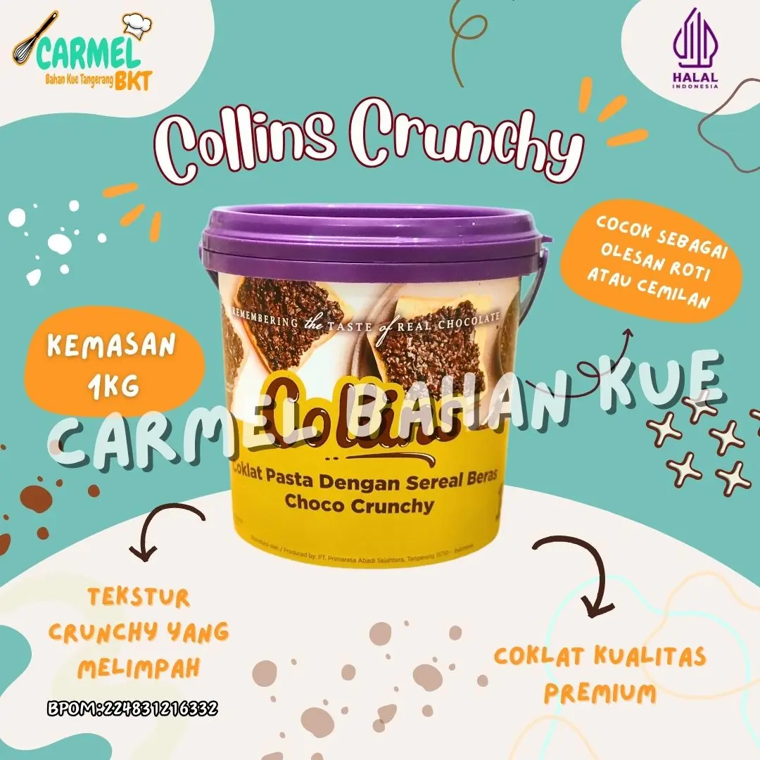 TANGERANG - 1kilogram Collins Choco Crunchy Selai Collins Coklat Crunchy