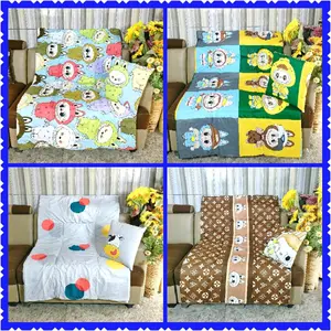 Bantal Selimut 2 in 1 Anak-anak Motif Katun Dacron LBH Ringkas
