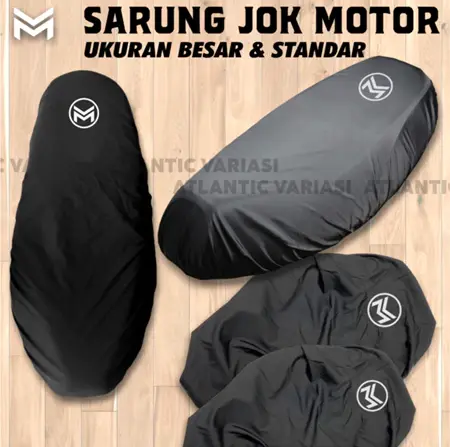SARUNG JOK MOTOR COVER PELINDUNG JOK ANTI AIR COVER JOK MOTOR HITAM POLOS ORIGINAL MOSCOW GOOD QUALITY UNIVERSAL