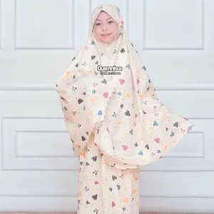 Quennisa Mukena Anak Perempuan Traveling Mini Pouch Laser Cut Terbaru Usia 3-15 Tahun Cocok untuk TK dan SD