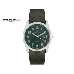 PhiLipe Ricci Jam Tangan Pria Kanvas Keren Simple Terbaru Cowok Kecil 7662 Men Watches Free Box