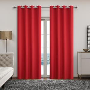Cortinas de Estilo Navideño 137*230CM Rojo y Verde Opacas Anti-sol Decoraciones Navideñas Cubierta De Ventana Plegable