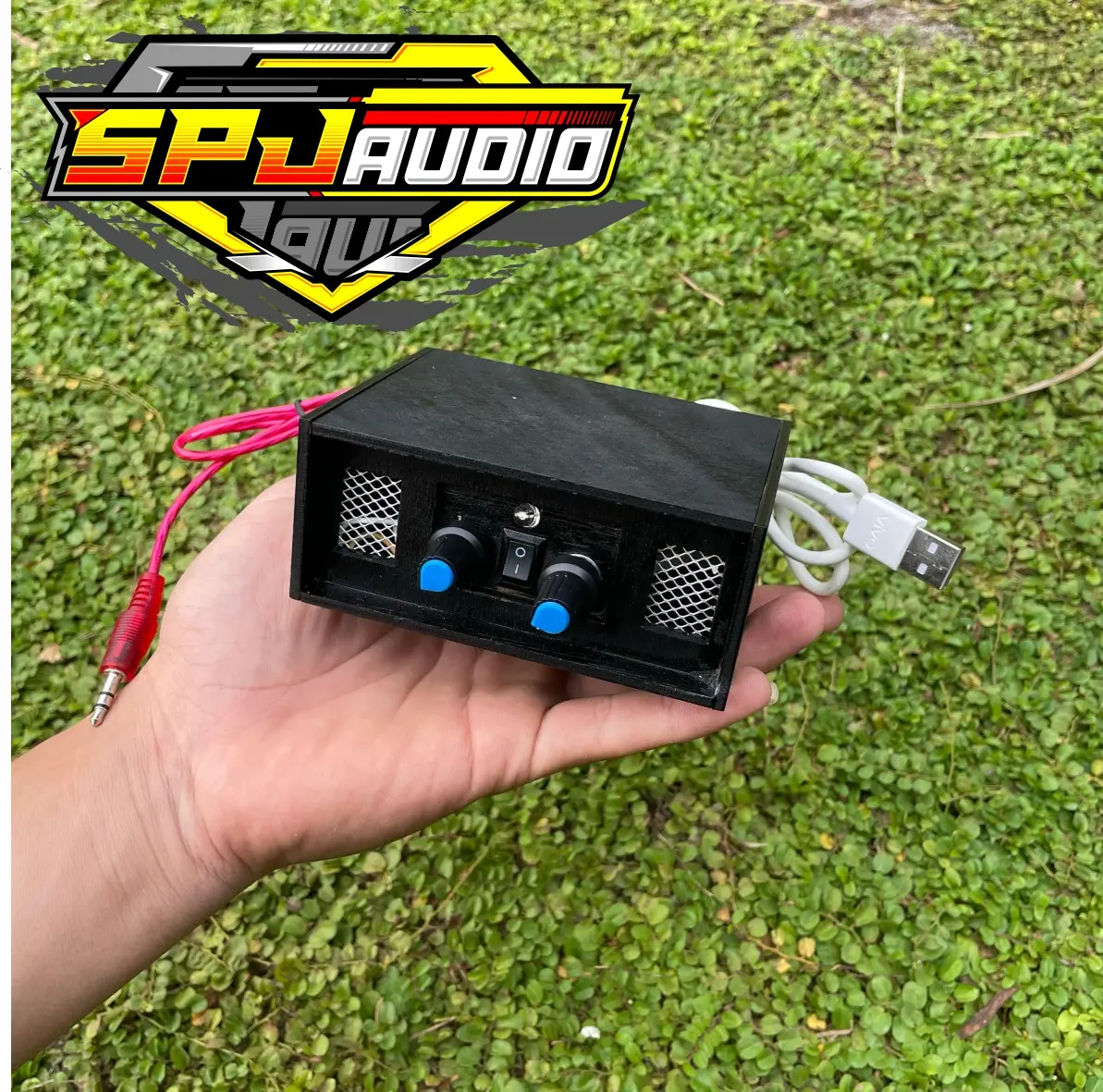 Power Audio Amplifier Ampli mini Paket Lengkap Siap Cek Sound Miniatur SPJ AUDIO