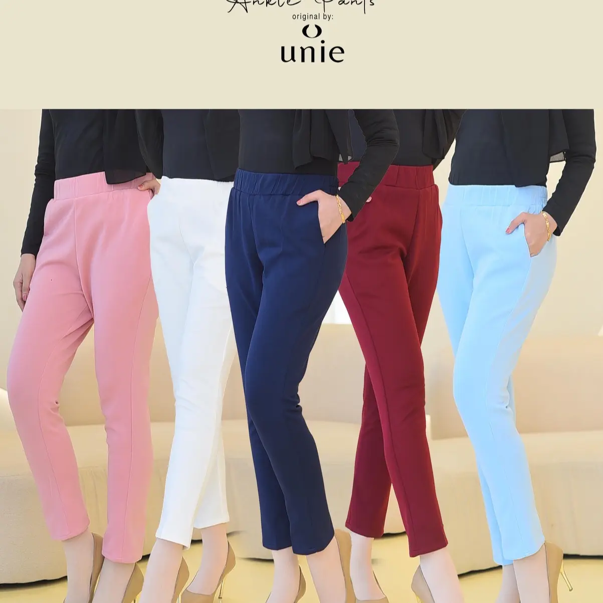 engkle pant bahan vaganza model standar , street sampai bb jumbo