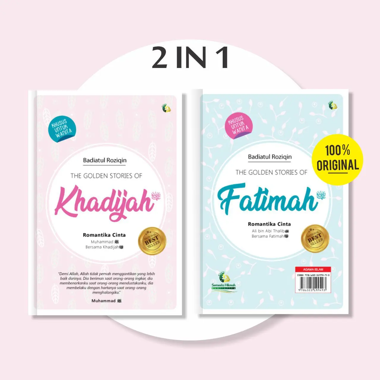 (READY STOCK) The Golden Stories of Khadijah dan Fatimah 2in1 Buku Islami Buku Muslimah Buku Motivasi Islam