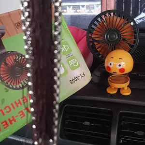 [HJS] Kipas Angin Mobil 12-24V 2 Kepala Dingin AC Truk 360°