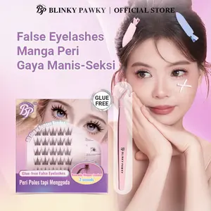 [BD] BLINKY PAWKY Bulu Mata Tanpa Lem Manga Peri Gaya Manis-Seksi,Iritasi tanpa lem,Anti-keringat & anti-air,Hapus Makeup Kilat,panjang 10-12mm,Extension ,Glue-free False Eyelashes Cantik 2 Detik Bulumata fairy lash dandelion eyelash Palsu