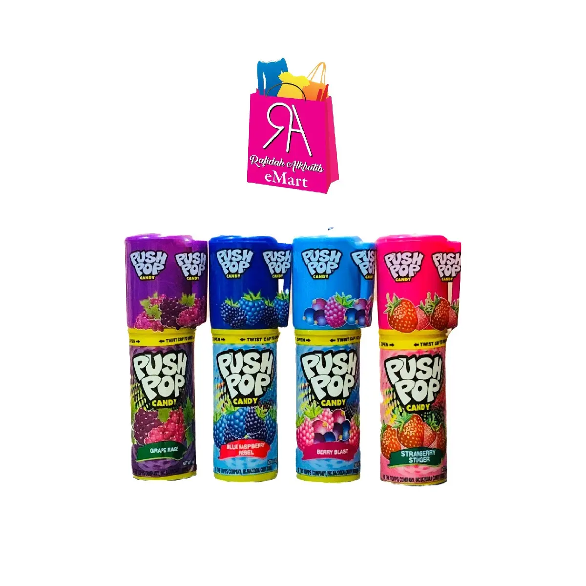 Push Pop Candy Assorted Flavour