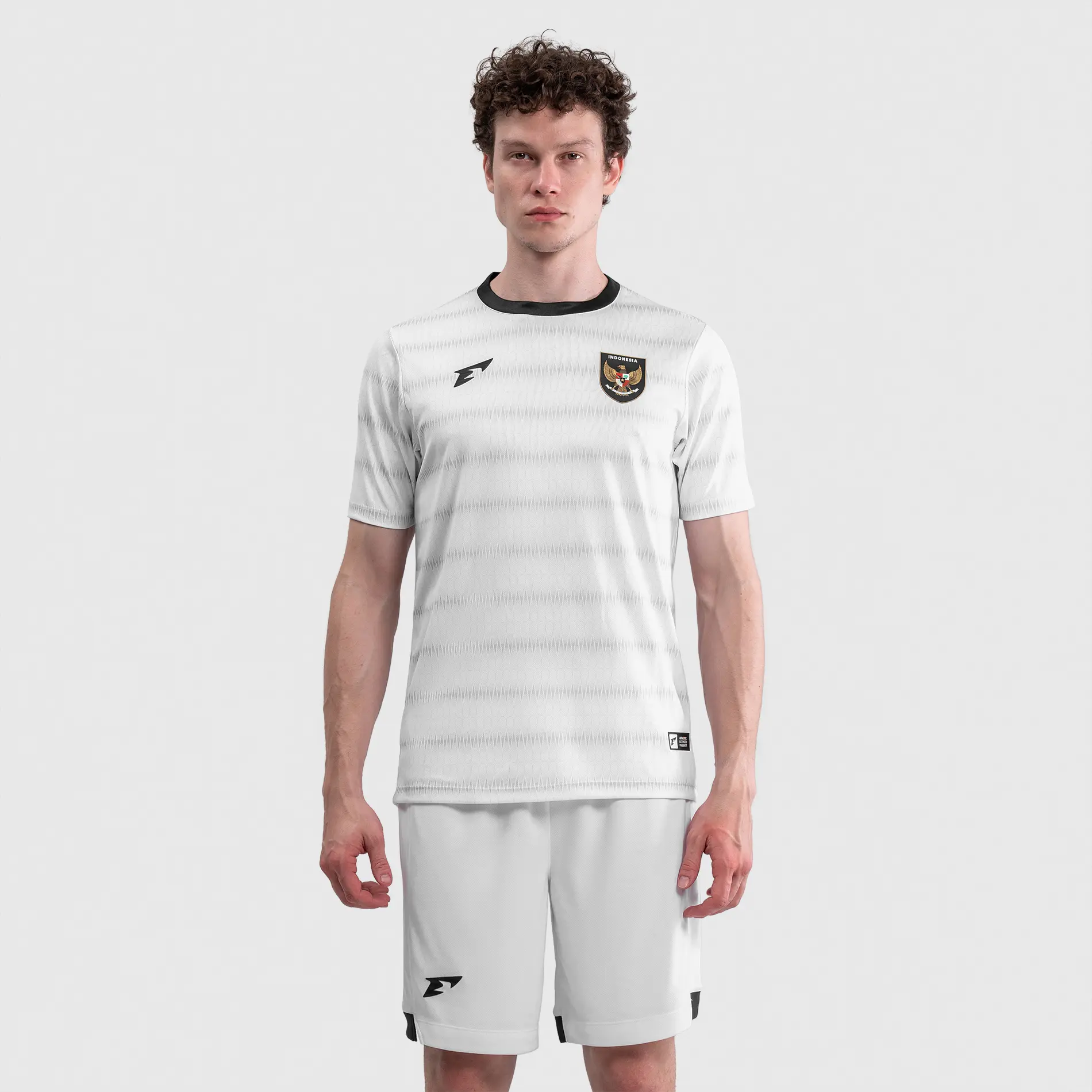 Erspo Timnas 2025 Jersey Supporter Away SS Men White Grey Black