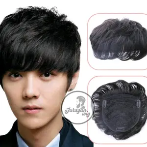 Wig Penutup Botak Pria / wig rambut botak / Toupee