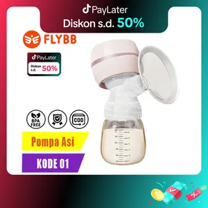 FLYBB Kode 01 dengan Kantong Asi Pompa ASI Elektrik Tanpa Kabel Otomatis Sepenuhnya Pompa ASI Portabel Pompa ASI Elektrik Tunggal Portabel Dapat Diisi Ulang Bebas BPA Kantong ASI pompa pumping