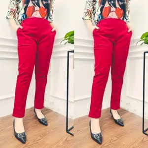 Celana Fauzira Katun Strect Celana panjang wanita katun - Fauzira Pants Melar Nyaman Tebal