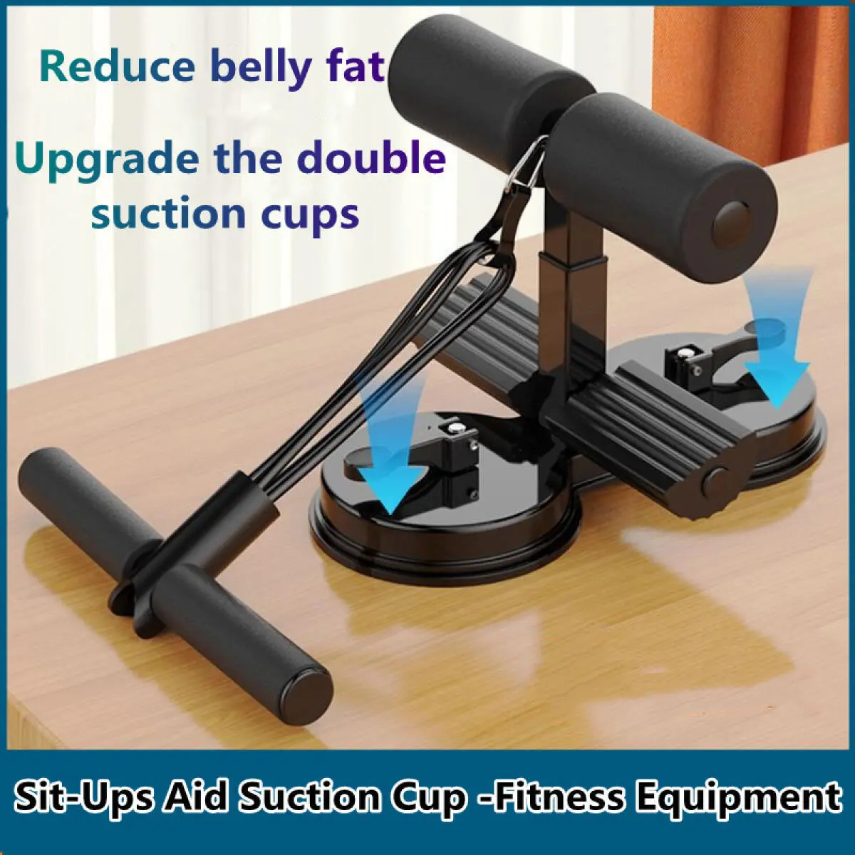 Sit-Ups Aid Suction Cup - Ab Training Sit-Up Situp Bar Home Exercise Workout Trainer Gym Abs Fitness Equipment