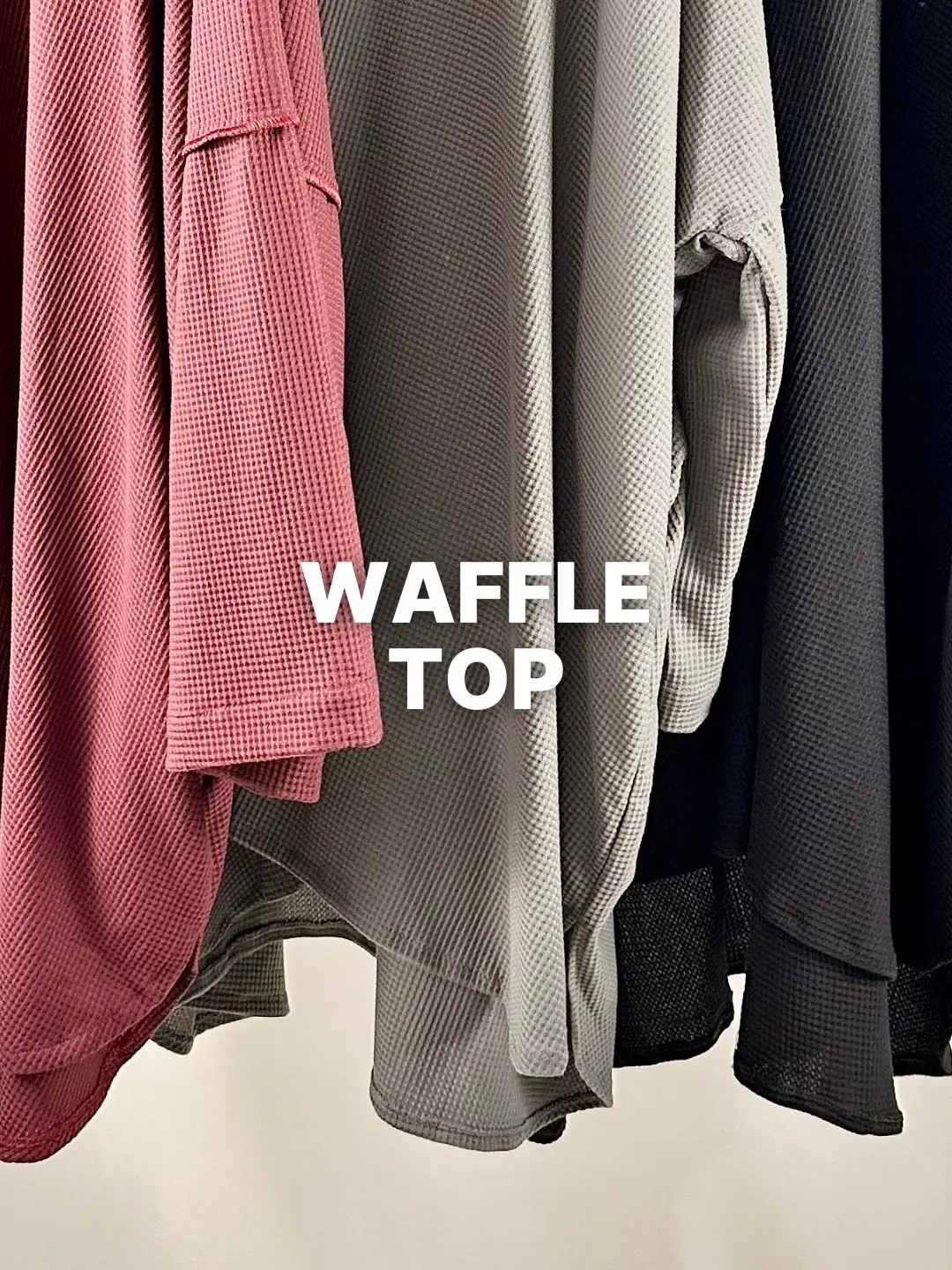 Waffle Top Knitted Oversize Womenswear