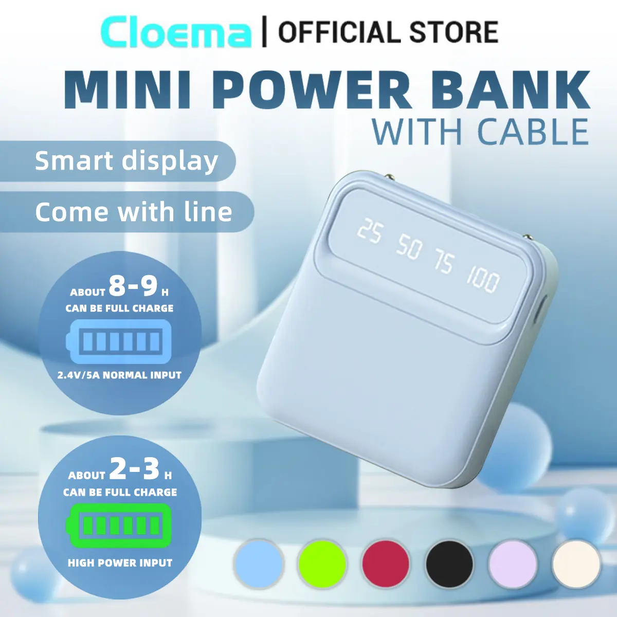 Power Bank Mini 20000mAh dengan 4-Line USB Fast Charging dan LED Flashlight untuk iOS/Android Smartphones - Baterai, Ponsel