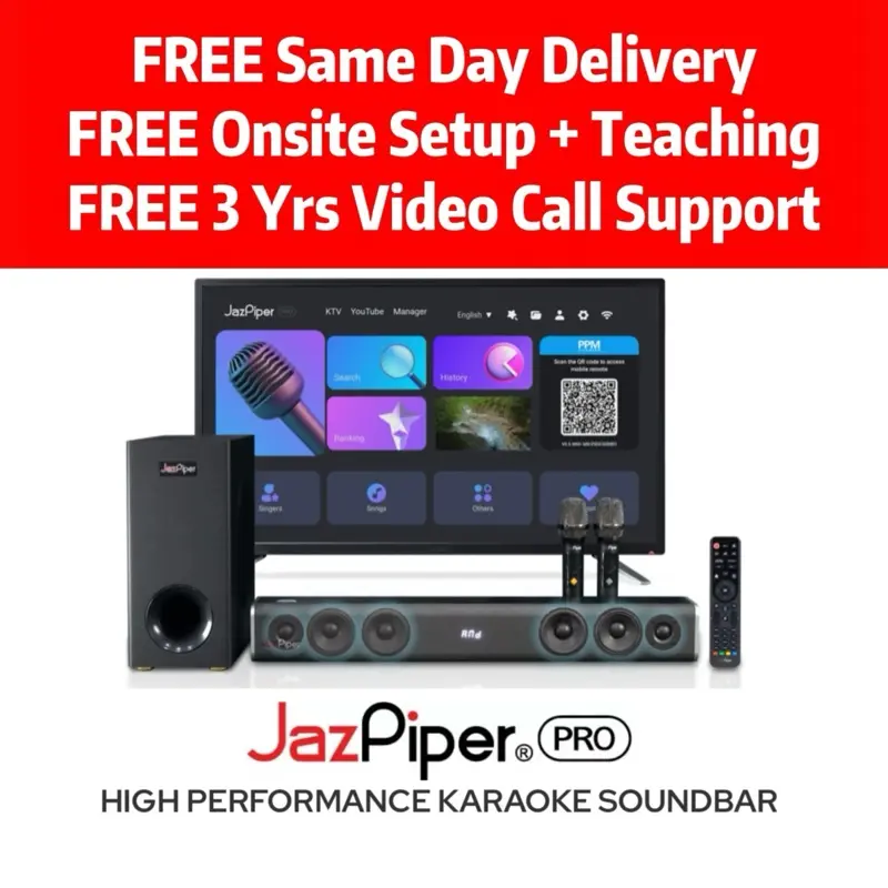 [Premium] JazPiperPro High Performance Karaoke Soundbar  (can also be used as Bluetooth Audio Speakers or HD speakers soundbar for your TV) speaker