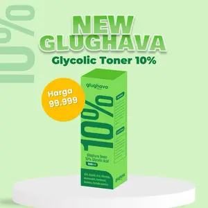 GLUGHAVA PUSAT- NEW Glughava Toner 10% Glycolic Acid, Whitening Exfoliating and Hidrating Body and Face Toner 100ML