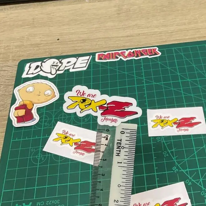 RXZ members waterproof sticker