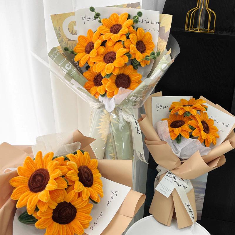 ลวดกำมะหยี่ 100ชิ้น ที่มีสีสัน ดัดง่าย ขนนุ่มฟู ยาว30cm หนา0.6mm ทำดอกไม้ DIY