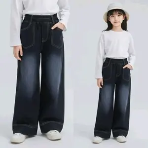 kulot jeans anak Korean styel 2-14 th// celana kulot jeans skena terbaru// kulot anak