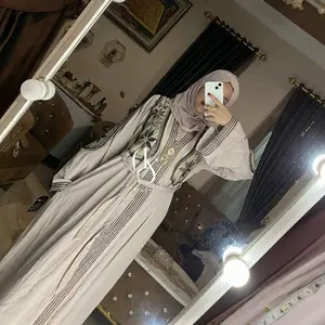 Abaya Maryam Ori Mesir Abaya Samara dengan Desain Elegan dan Detail Bordir yang Menawan