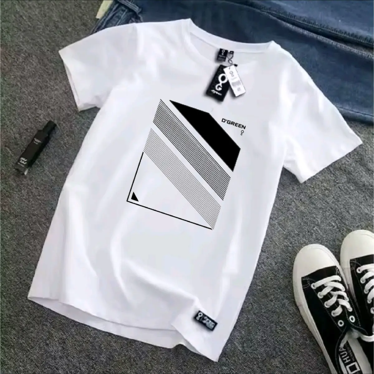 Baju Kaos Distro Cowok Original D'green Keren Kasual Branded Ori Bandung Bahan Katun Combed Lembut Motif Simple Kaos Pria Dewasa Kaos Distro Pria Wanita Unisex Putih Sablon Standar Polos Panjang