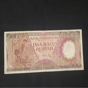 KOLEKSI KERTAS KUNO PECAHAN 500 RUPIAH PERKEJA