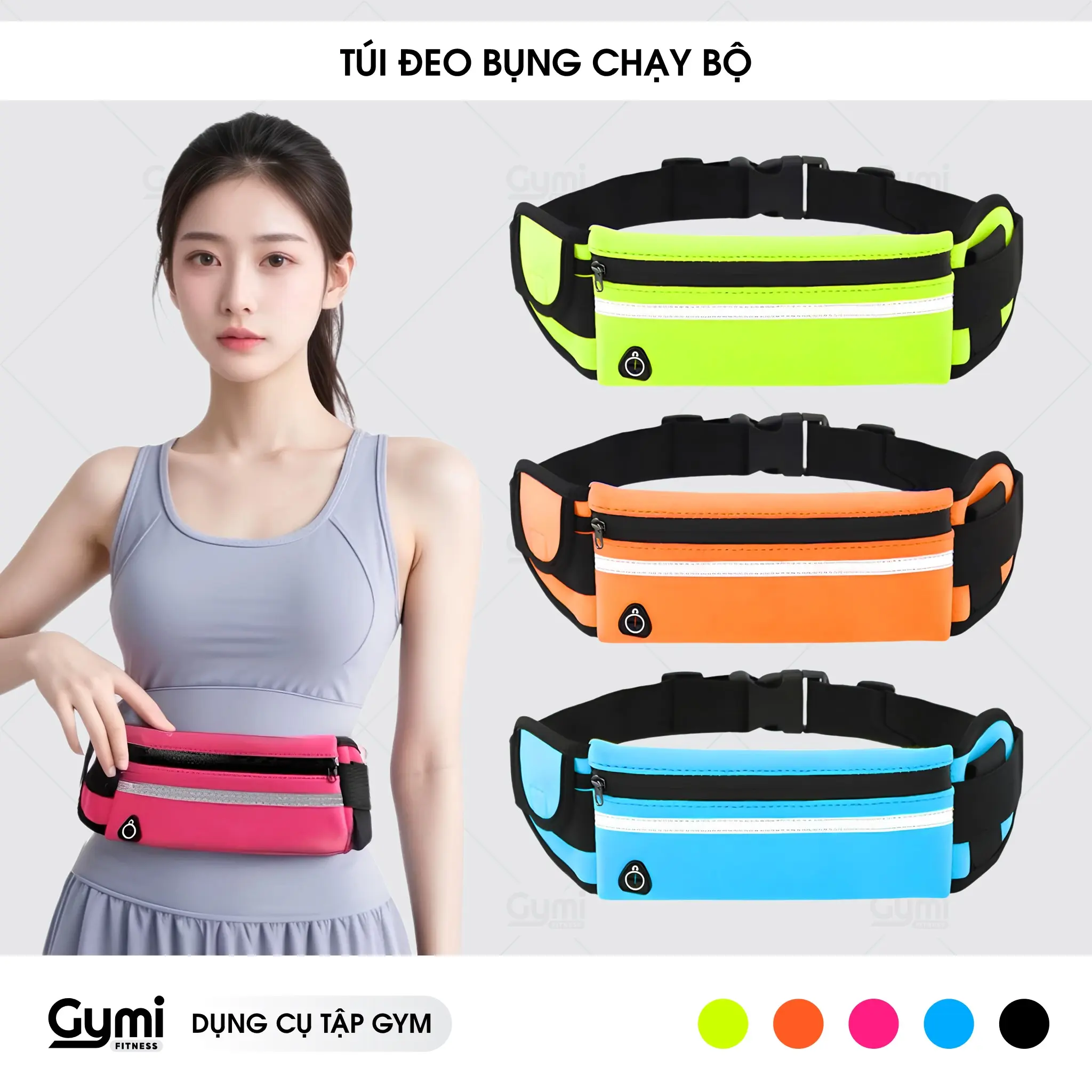 Túi đeo hông chạy bộ, Túi Thể Thao Nam Nữ Đựng Điện Thoại Tập Gym Chạy Bộ, Đi Xe Đạp , Leo Núi Chơi Thể Thao Tiện Lợi Sport Bag