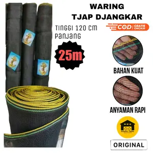 Waring Hitam Jaring Kandang Roll Lebar 1,2m x 25m untuk pagar tanaman Termurah