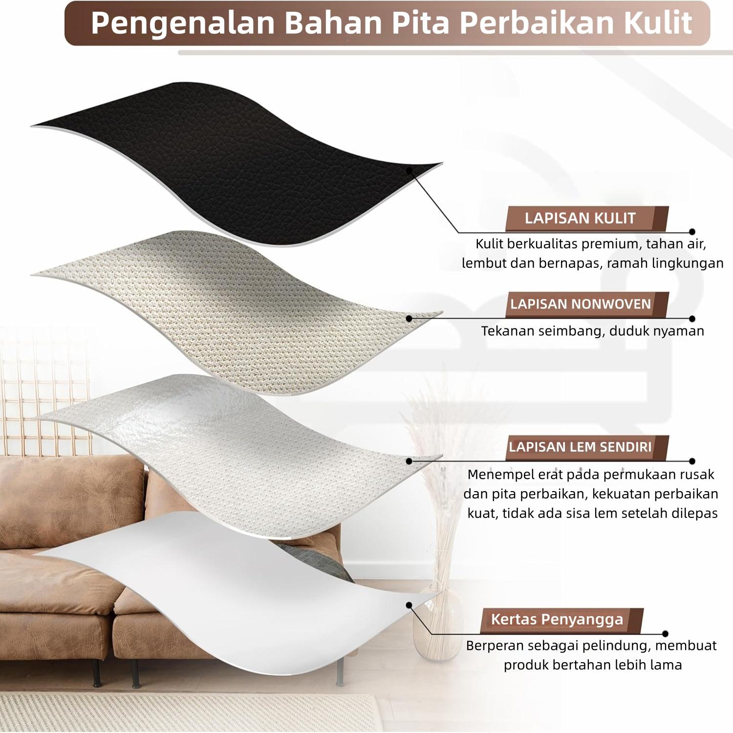 Stiker Perbaikan Sofa / Sticker Kulit Perbaikan Jok Motor