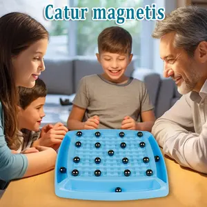 40 PCS Chess Game Mainan Anak Magnet Catur Chess Board 27x27cm Permainan Papan Magnetik Pertempuran Magnetic